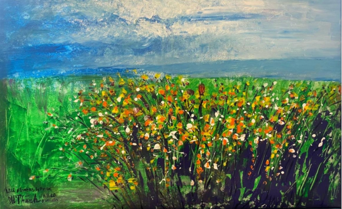 Painting exhibition of Korean and Vietnamese artists opens in Hanoi